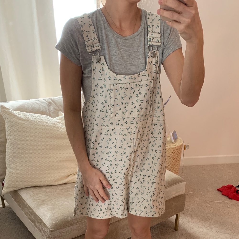 Urban outfitters floral overalls